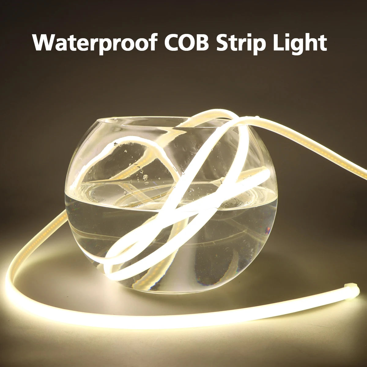 35M 20M Set COB LED Silicone Tube Strip Light 220V 110V Waterproof High Lumen For Outdoor Villa Garden Swimming Pool Yard Decor