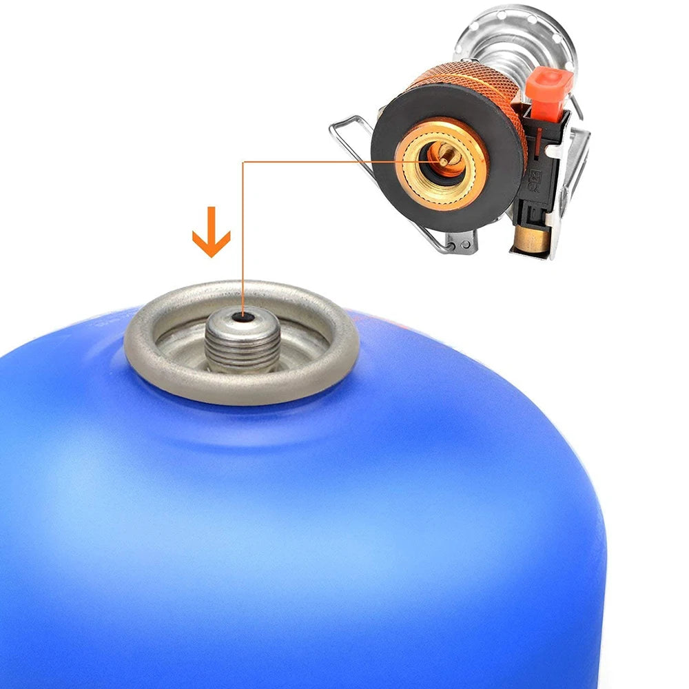 Camping Cookware Kit with Stove Outdoor Cooking Set with Knife Fork Spoon Outdoor Pot Travel Tableware Kitchen Hiking Picnic BBQ