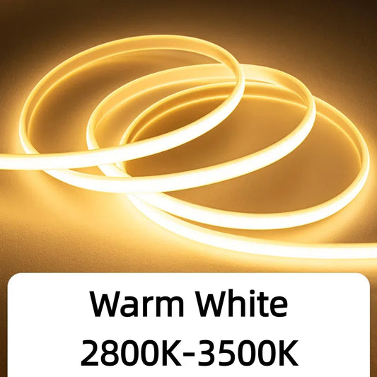 35M 20M Set COB LED Silicone Tube Strip Light 220V 110V Waterproof High Lumen For Outdoor Villa Garden Swimming Pool Yard Decor