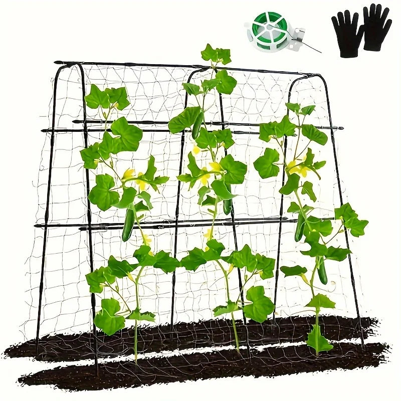 70inch Garden Trellis, Cucumber Trellis, Plant vegetable climbing frame, cucumber trellis metal, Garden Tunnel Trellis with