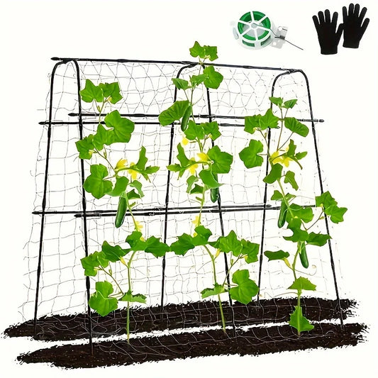 70inch Garden Trellis, Cucumber Trellis, Plant vegetable climbing frame, cucumber trellis metal, Garden Tunnel Trellis with