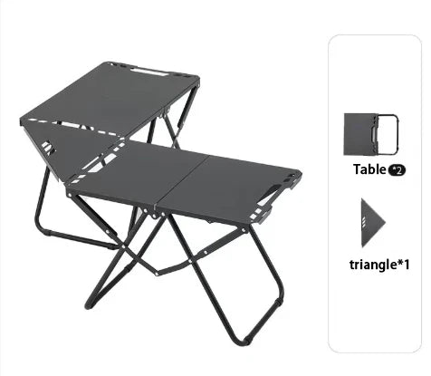 Portable  Picnic Table Beach Tables camping Table for Sand Foldable Edge With Hollowing Hangable items More Convenient