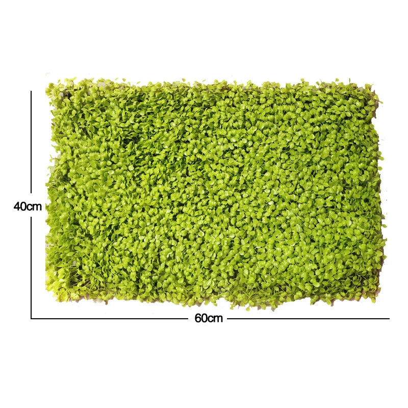 60x40cm Artificial Plant Green Wall Landscape Home Garden Jungle Decor Fake Plants Plastic Lawn Wall Panels Garden Fence Decorat