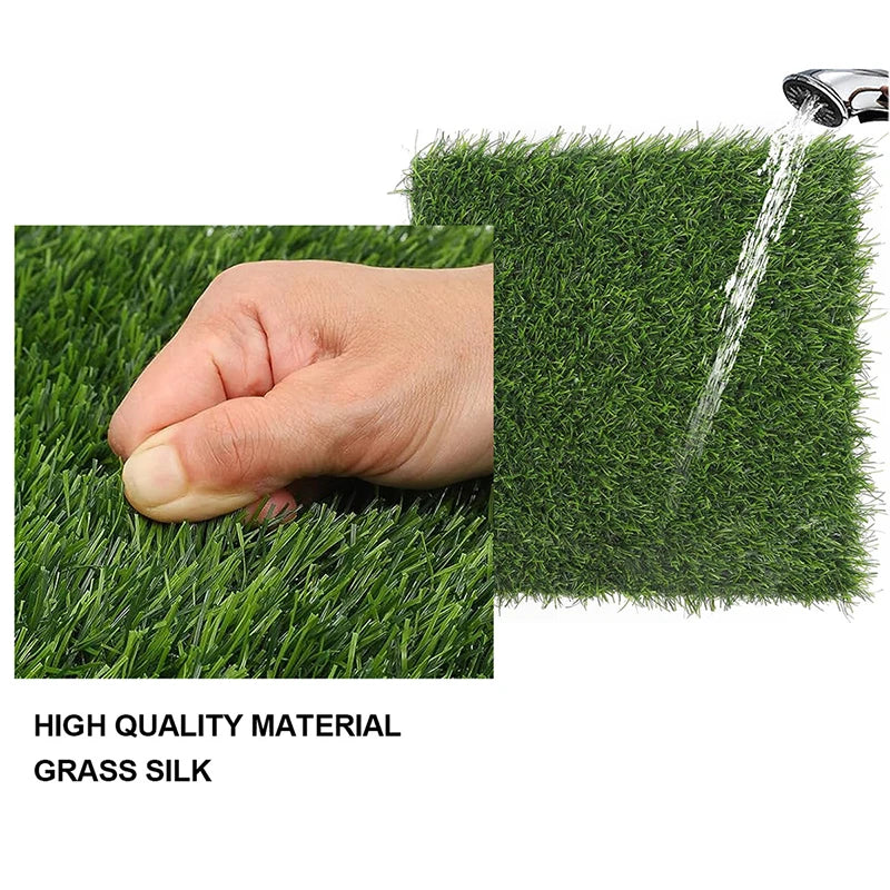 30x30CM Artificial Plant Lawn Green Garden Decor Garden Lawn Patio Balcony Flooring Decor Tiles Turf Mat Grass Rug Suspended Law