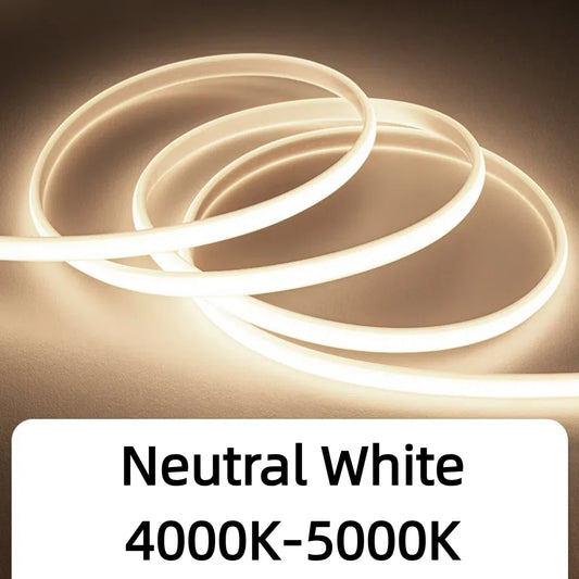 35M 20M Set COB LED Silicone Tube Strip Light 220V 110V Waterproof High Lumen For Outdoor Villa Garden Swimming Pool Yard Decor