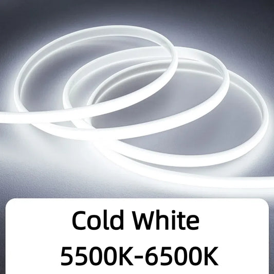 35M 20M Set COB LED Silicone Tube Strip Light 220V 110V Waterproof High Lumen For Outdoor Villa Garden Swimming Pool Yard Decor