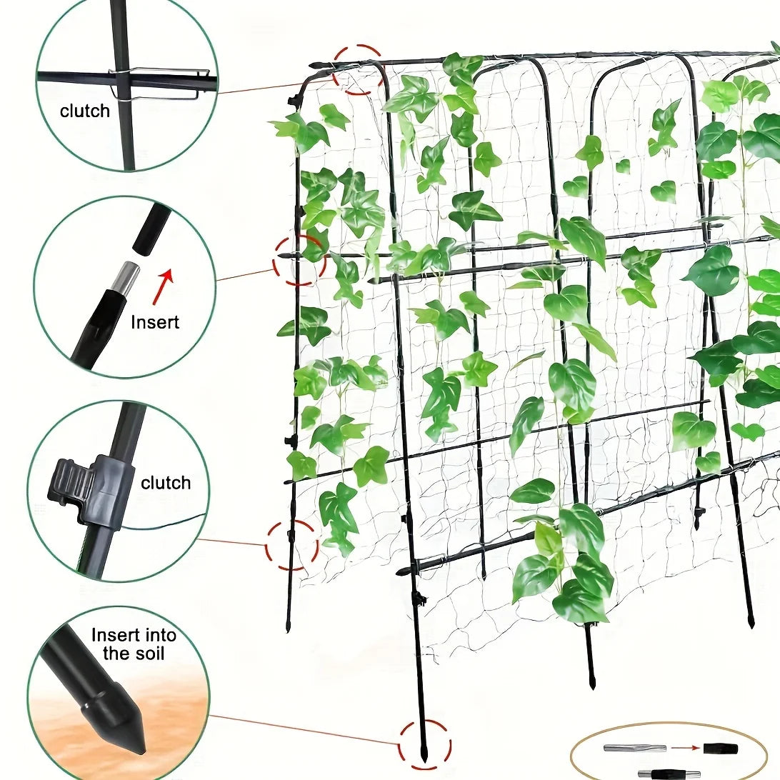 70inch Garden Trellis, Cucumber Trellis, Plant vegetable climbing frame, cucumber trellis metal, Garden Tunnel Trellis with