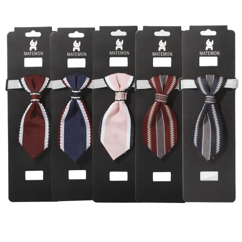 Pet Tie Adjustable Cat Dog Collars Small Medium Large Dogs With Bells Bow Tie Collar Dog Accessories Soft Oxford Puppy Collar