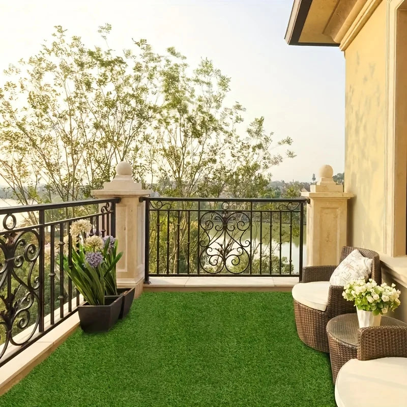 1pc Large Luxury Artificial Grass Mats Durable Plastic Synthetic Lawns for Gardens Balconies Patios Restaurants Hotel Fake Turf